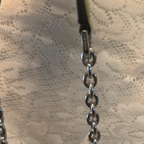 Michael Kors Soho Leather Quilted Chain Shoulder Bag in Lime Green - Picture 9 of 16